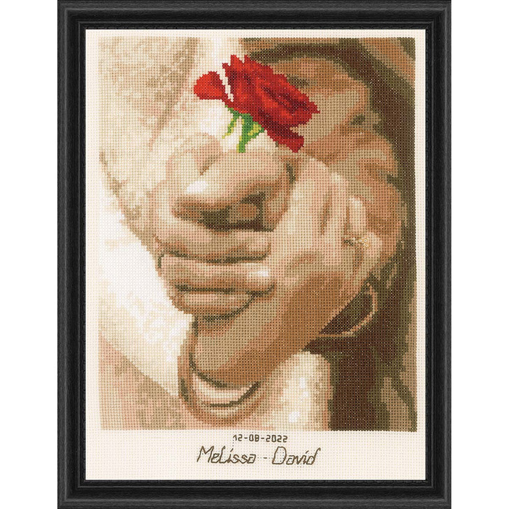 Vervaco Wedding Rose Counted Cross-Stitch Kit