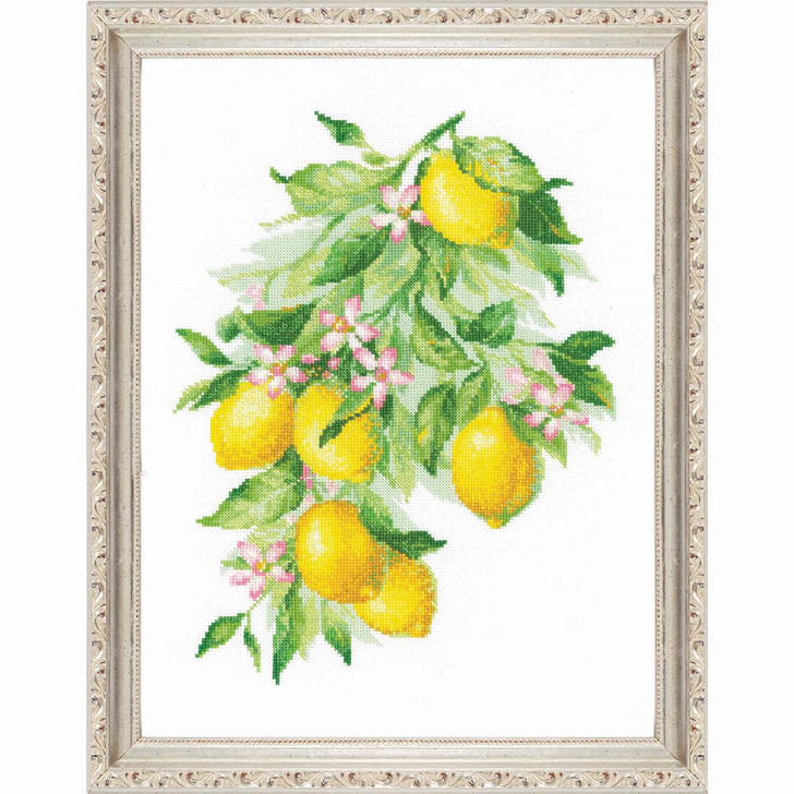 RIOLIS Bright Lemons Kit & Frame Counted Cross-Stitch