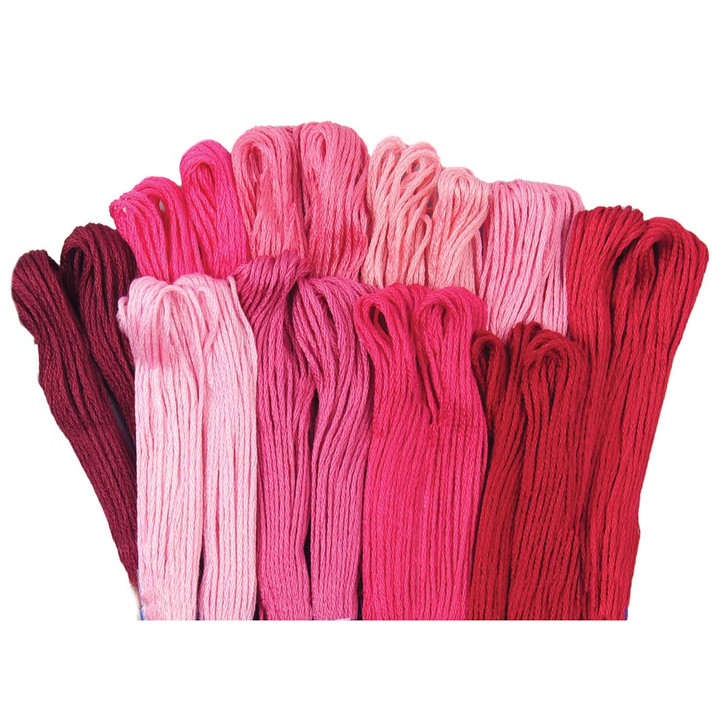 Craftways Rambling Rose Value Floss Pack, 20 Skeins