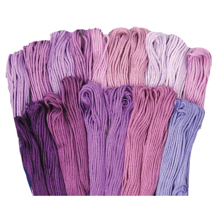 Craftways Purple Passion Value Floss Pack, 20 Skeins