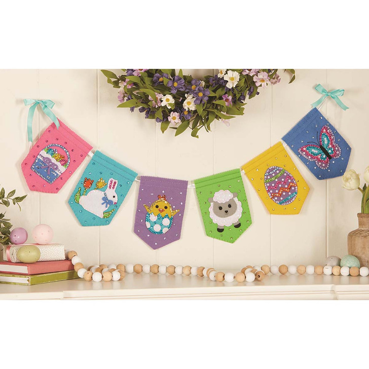 Herrschners Easter Delight Banner Felt & Sequin Kit