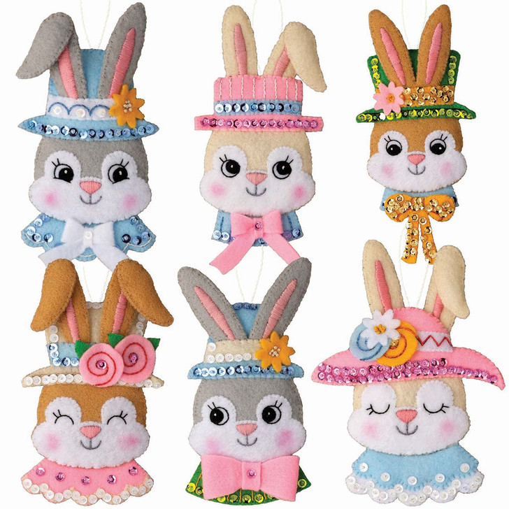 Bucilla Easter Bonnet Parade Felt & Sequin Kit