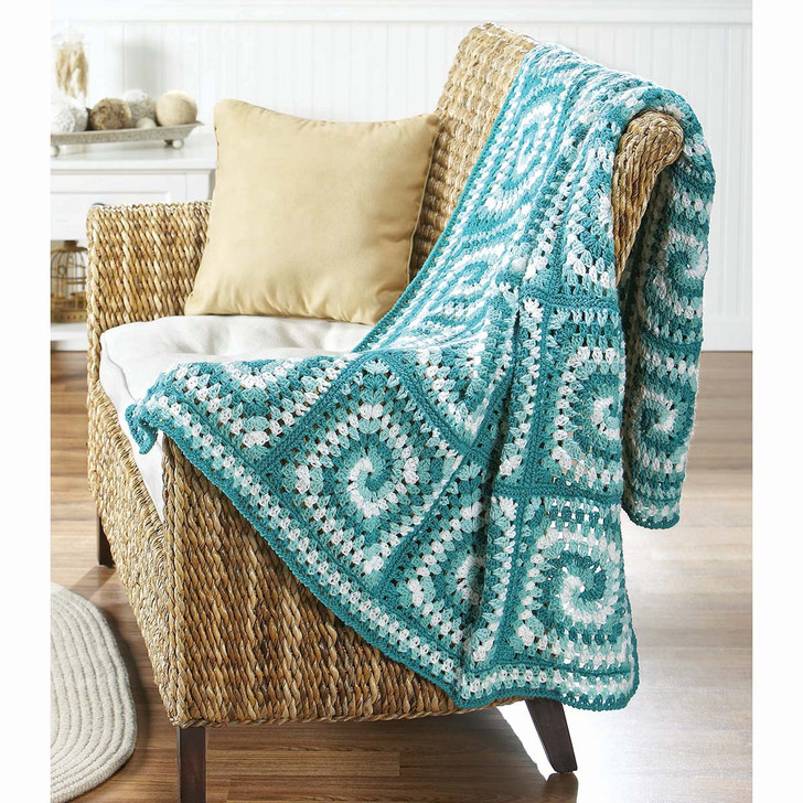 Herrschners Granny Goes Coastal Crochet Afghan Kit