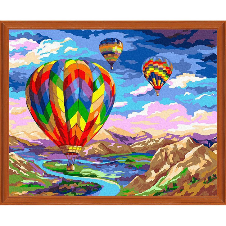 hot air balloons painting