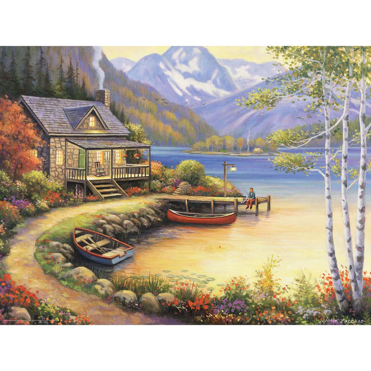 The Jigsaw Puzzle Factory Fishing at the Lake Jigsaw Puzzle