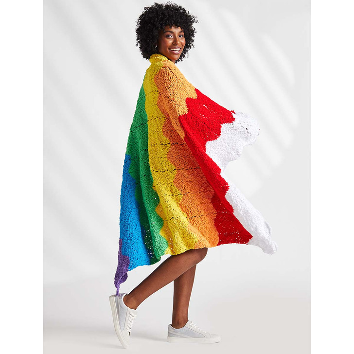 Premier Rainbow Blanket Crochet Kit
