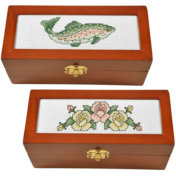 Mother & Father's Keepsake Boxes Counted Cross-Stitch Pattern Download