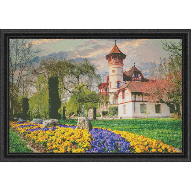 Sunrays Creations Needlearts German Castle & Gardens Counted Cross-Stitch Chart