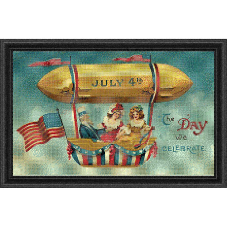 Sunrays Creations Needlearts Nostalgic Independence Day Counted Cross-Stitch Chart