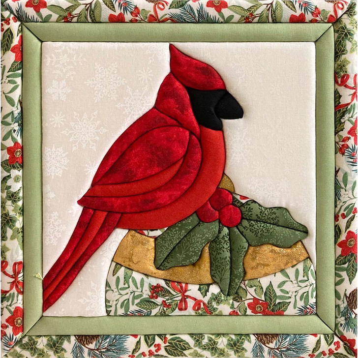 Quilt Magic Christmas Cardinal No-Sew Quilt Kit