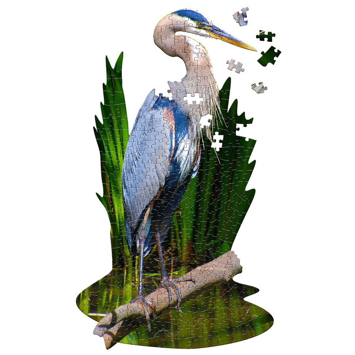 Madd Capp I Am Blue Heron Jigsaw Puzzle