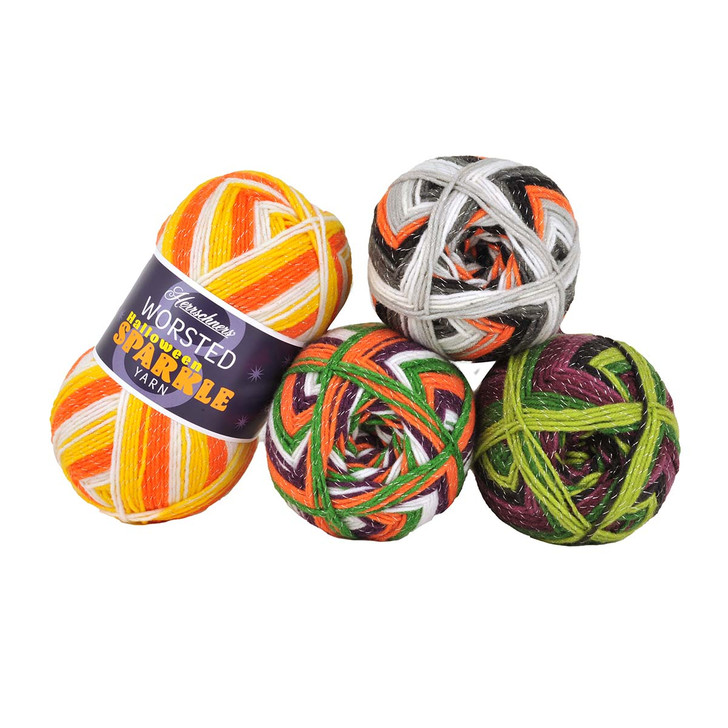 Herrschners Worsted 8 Halloween Sparkle Palette Yarn Pack