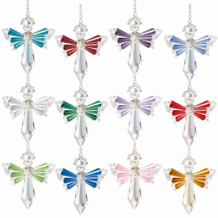 Solid Oak Birthstone Angels Collection Ornament Kit