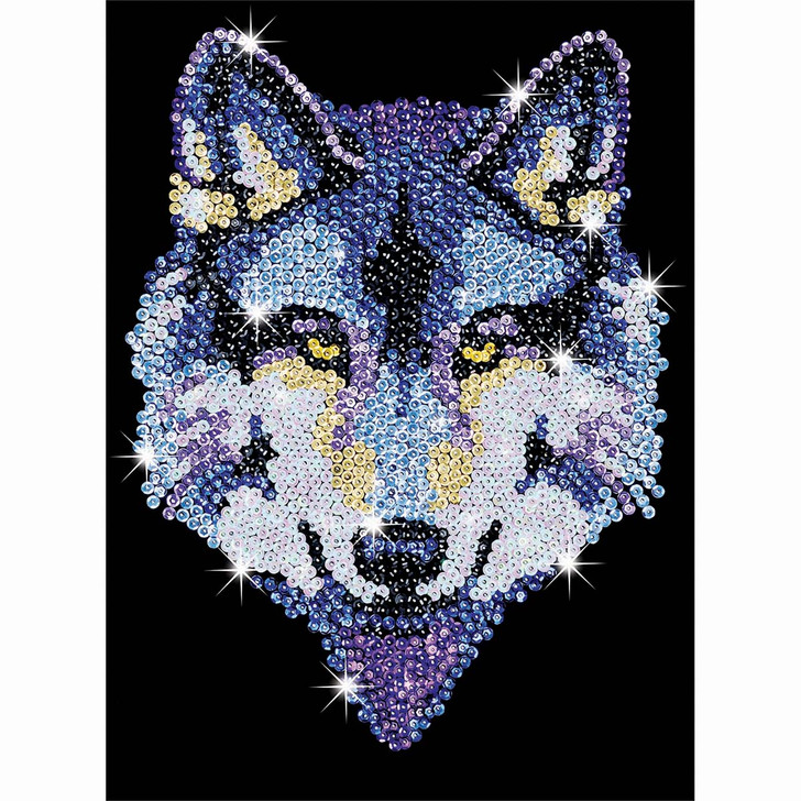 KSG Crafts Wolf Sequin Art Kit