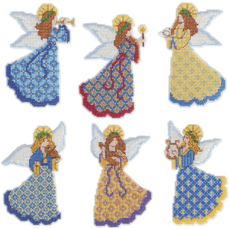 Herrschners Angel Choir Ornaments Counted Cross-Stitch Kit