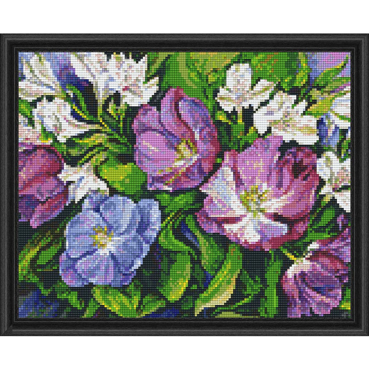 PixelHobby Tulips & Alstroemeria Kit & Frame Mosaic Art Kit