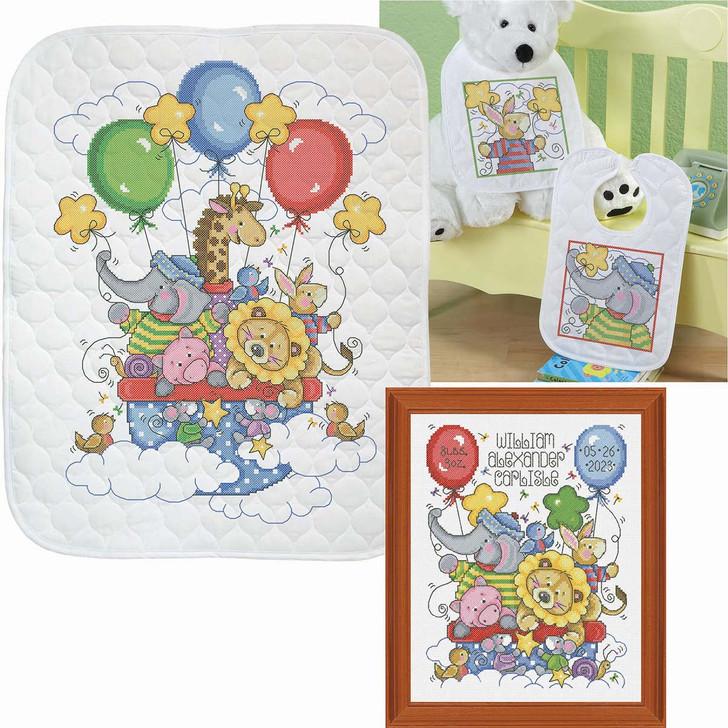 Baby by Herrschners Rainbow Balloons Set