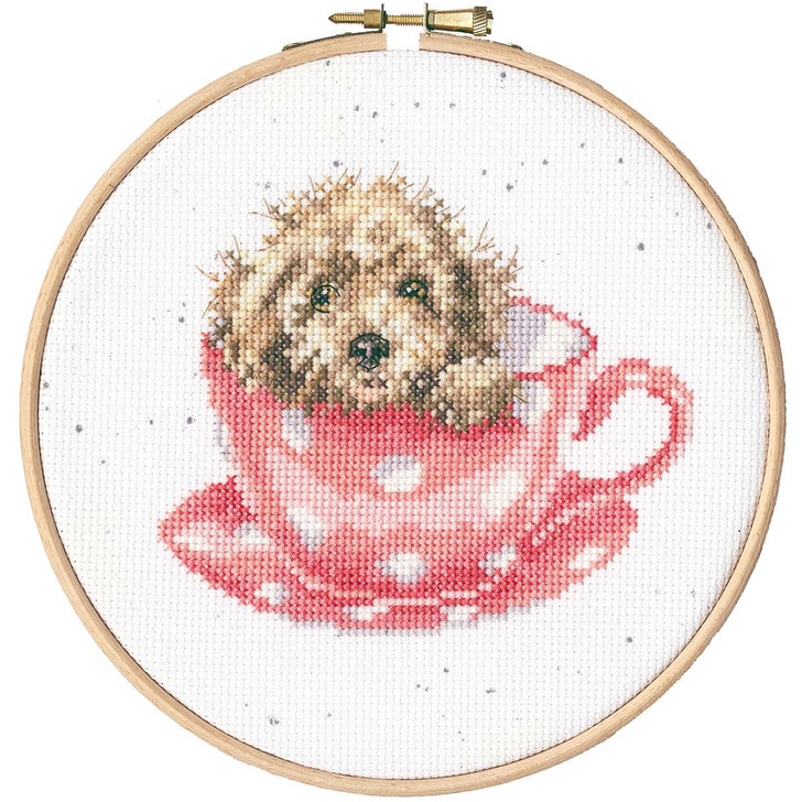 Bothy Threads Teacup Pup Hoop Counted Cross-Stitch Kit
