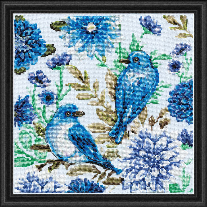 Design Works Blue Birds Counted Cross-Stitch Kit