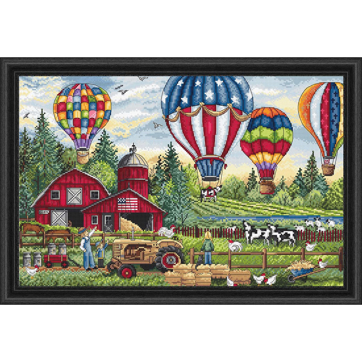 Letistitch Up Up & Away Kit & Frame Counted Cross-Stitch