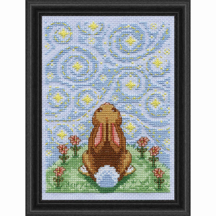 Design Works Starry Night Bunny Counted Cross-Stitch Kit