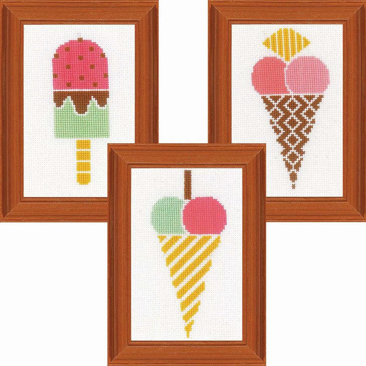 Vervaco Ice Creams Counted Cross-Stitch Kit