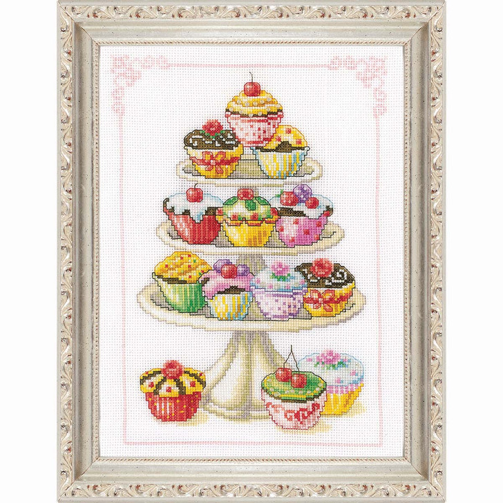 Vervaco Cupcake Tier Counted Cross-Stitch Kit