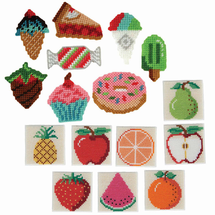 Herrschners Summer Fruits Magnet Set Counted Cross-Stitch