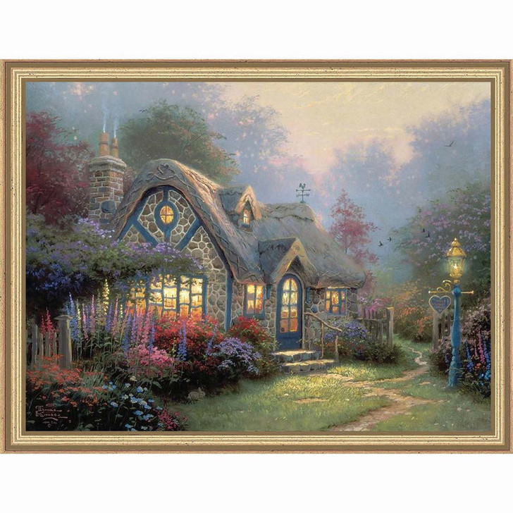 Craft Buddy Lamplght Cottage Kit & Frame Paint by Number Kit