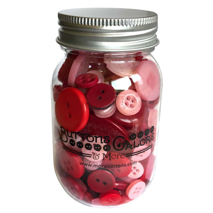 Buttons Galore & More Valentine Mason Jar Bundle Buttons