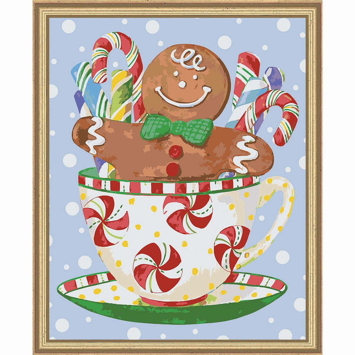 Herrschners Sweet Holiday Cheer Paint by Number Kit