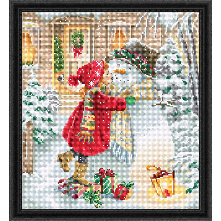 Letistitch Winter Playtime Kit & Black Frame Counted Cross-Stitch