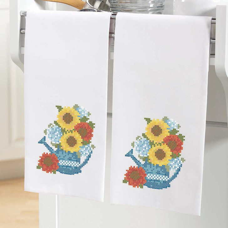 Country Welcome Towel Pair Thread Kit