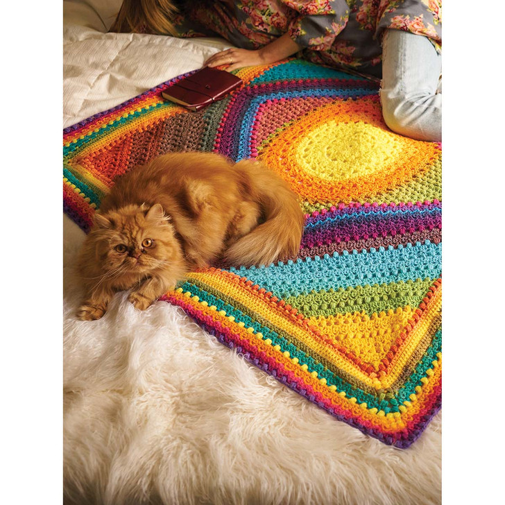 Lion Brand Rio Accent Afghan Crochet Kit