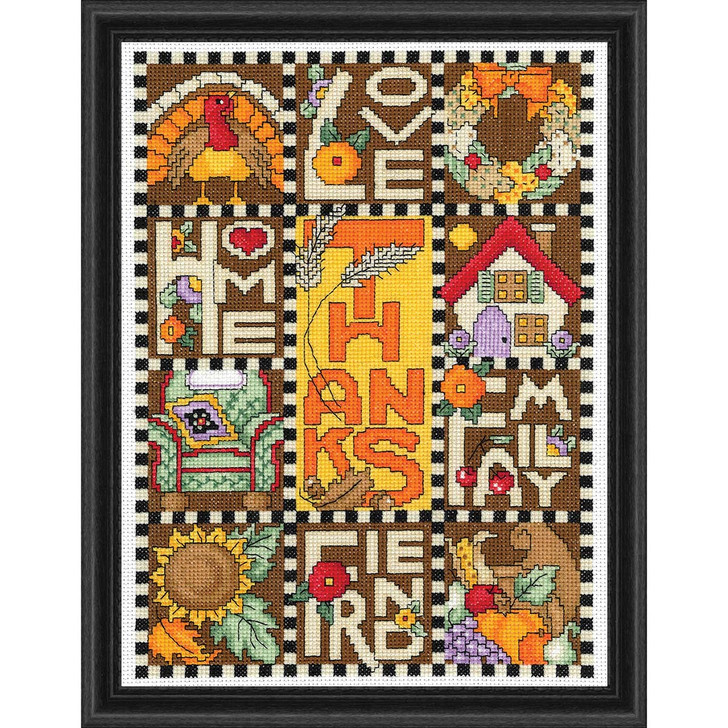 Imaginating Inc. Thanksgiving Sampler Counted Cross-Stitch Kit