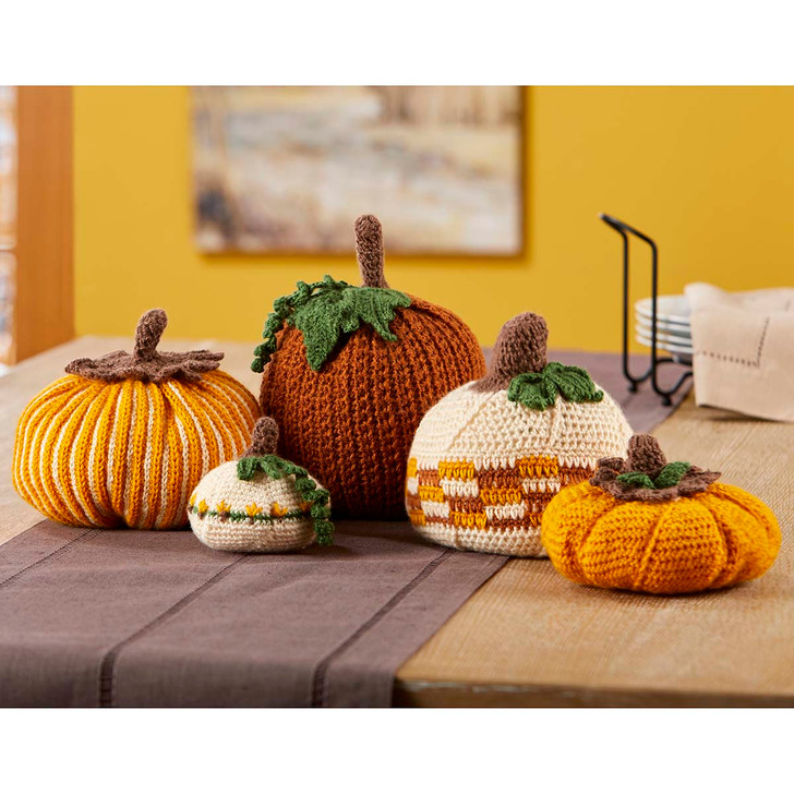 Herrschners Country Pumpkins Crochet Kit