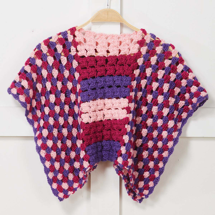 Herrschners Little Sweetheart Poncho Crochet Kit