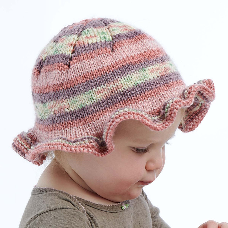 Bernat Knit Ruffle Baby Hat Yarn Kit