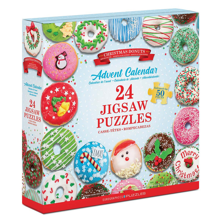 Eurographics Christmas Donuts Advent Calendar Jigsaw Puzzle