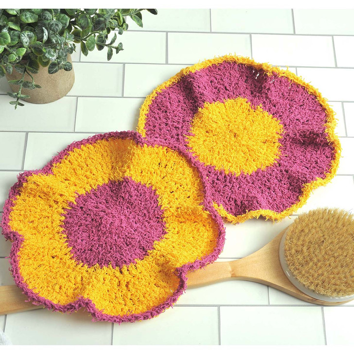 Herrschners Floral Facecloths Yarn Pack