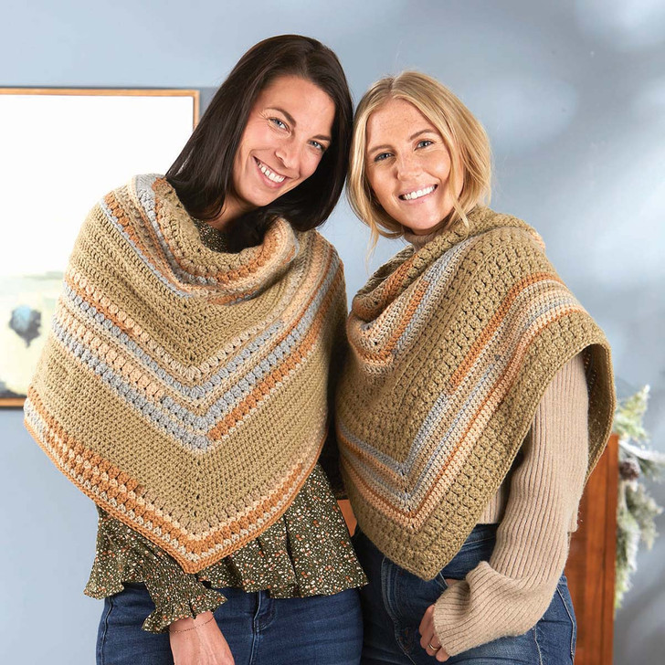 Herrschners Desert Dune Shawls Crochet Kit