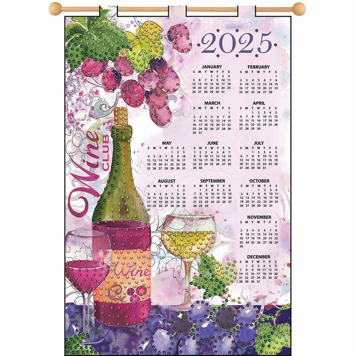 Design Works Wine Calendar Felt & Sequin Kit