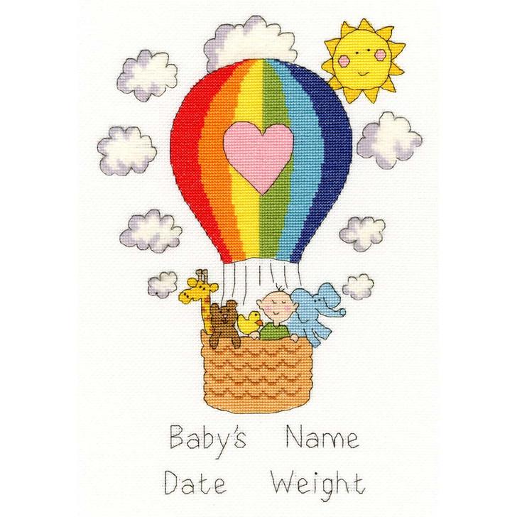 Bothy Threads Balloon Baby Counted Cross-Stitch Kit