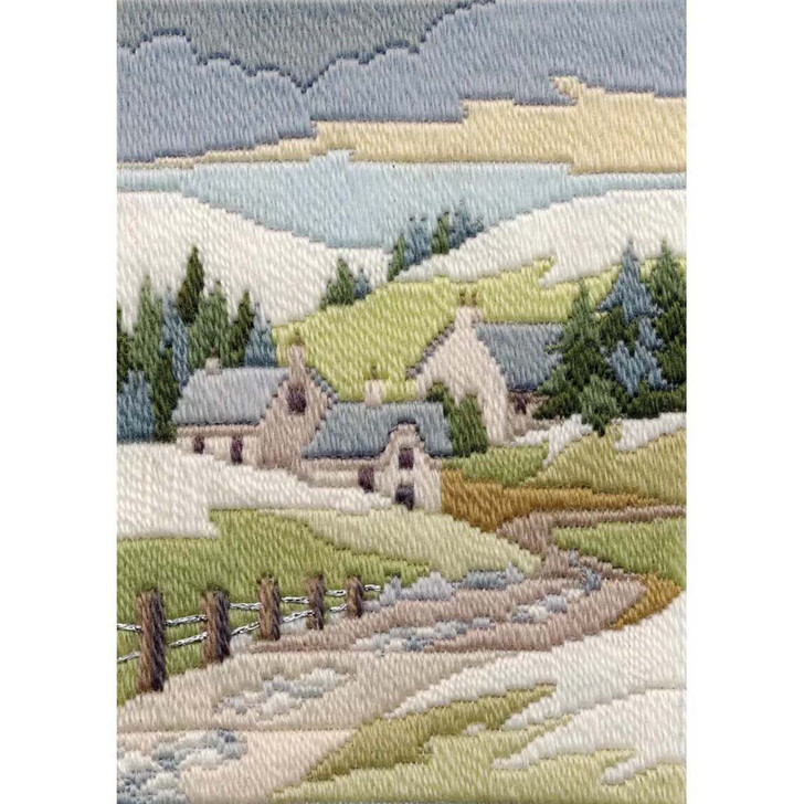 Bothy Threads Winter Cottage Long Stitch Seasons Needlepoint Kit