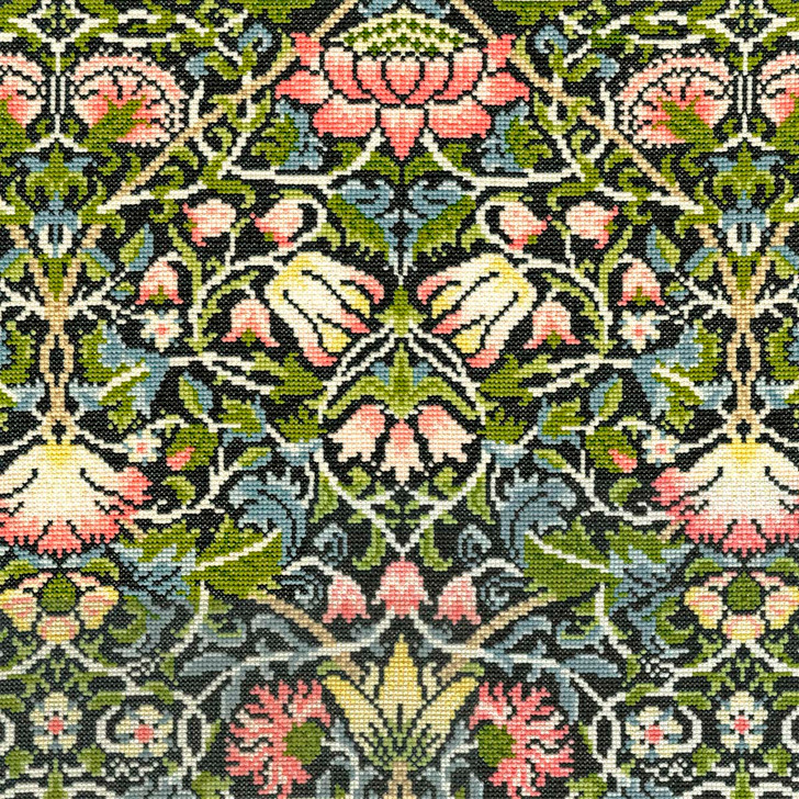 Bothy Threads Kreuzstich-Set „Rose Blühten“ – 36x24 Cm, 14 Ct Aida, Inkl. Garn, Nadel & Anleitung