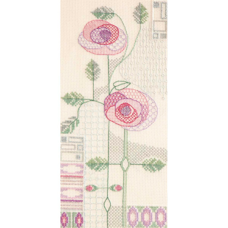 Bothy Threads Mackintosh - Morning Rose Counted Cross-Stitch Kit