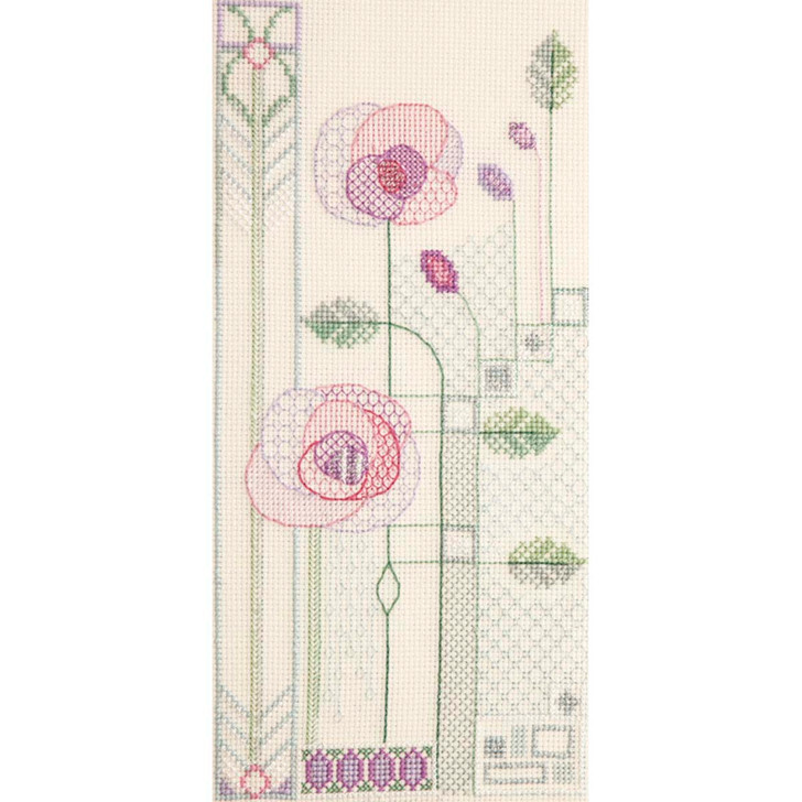 Bothy Threads Mackintosh - Evening Rose Counted Cross-Stitch Kit