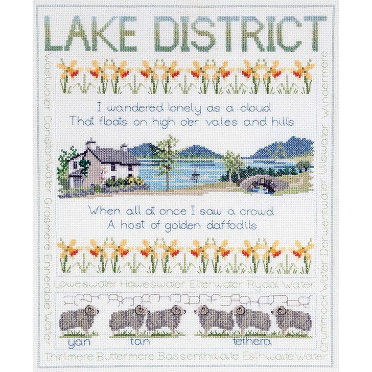 Bothy Threads Samplers - Lake District Counted Cross-Stitch Kit