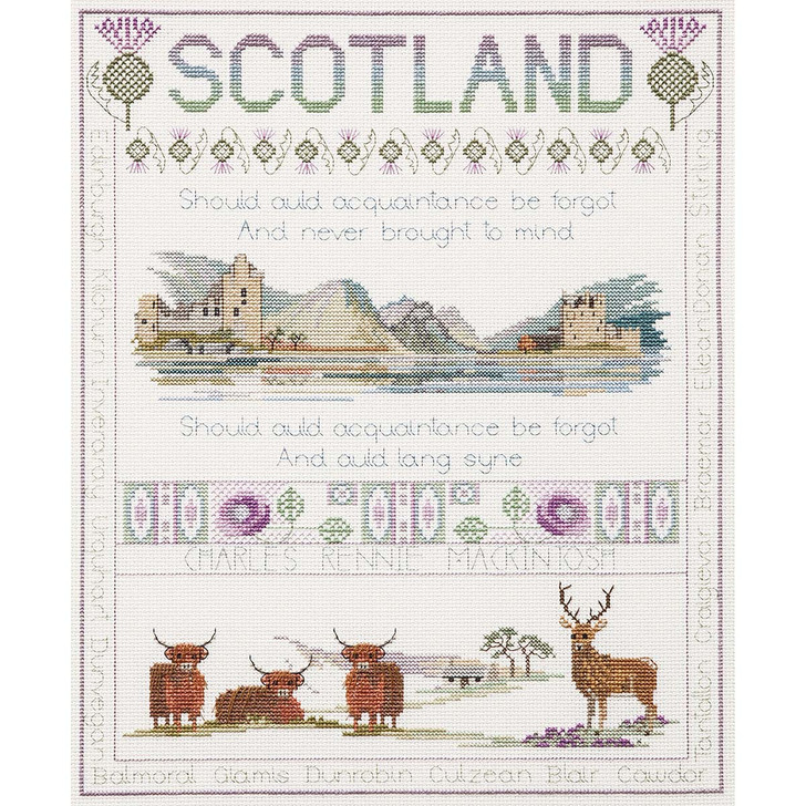 Bothy Threads Samplers - Scotland Counted Cross-Stitch Kit