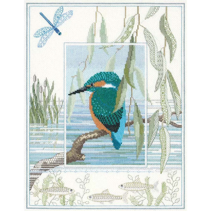 Bothy Threads Wildlife - Kingfisher Counted Cross-Stitch Kit